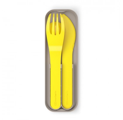 Monbento įrankių rinkinys Pocket color, geltonas